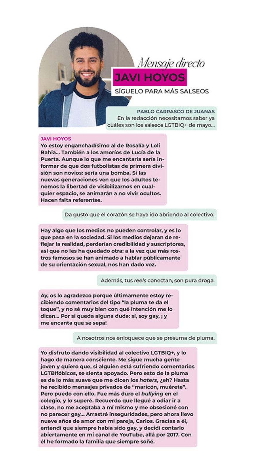Javi Hoyos en Shangay