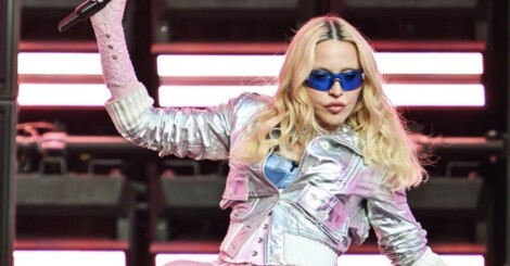 El nuevo escenario de Madonna: un balcón en Times Square.