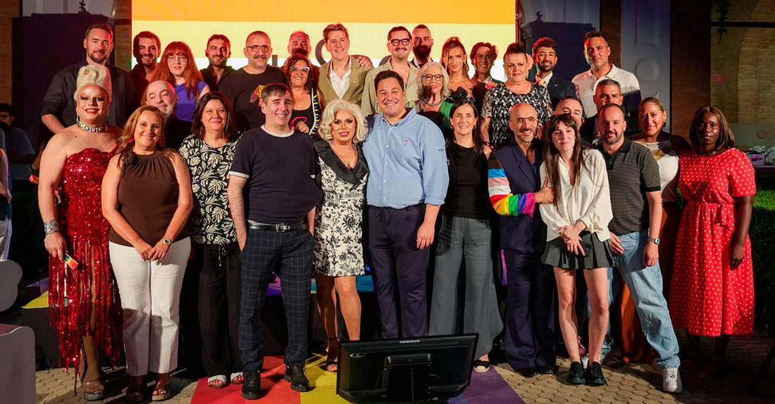 Foto de grupo de los ganadores en la gala en Sevilla. Foto: Daniel Pastor
