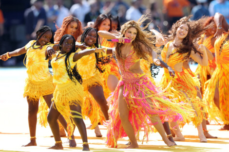 Shakira en el show del Mundial.
