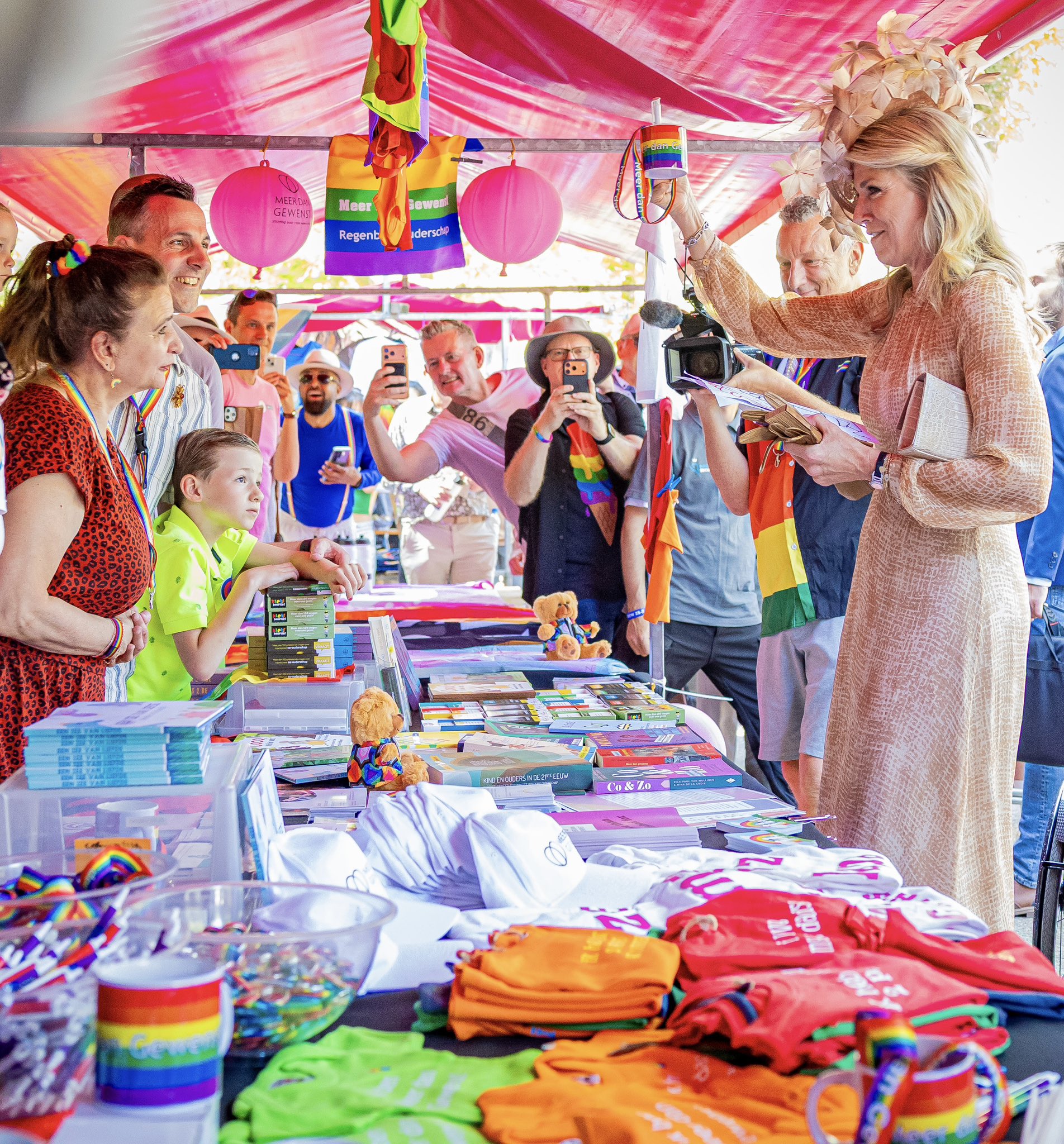 La reina Máxima, en el WorldPride de Ámsterdam.