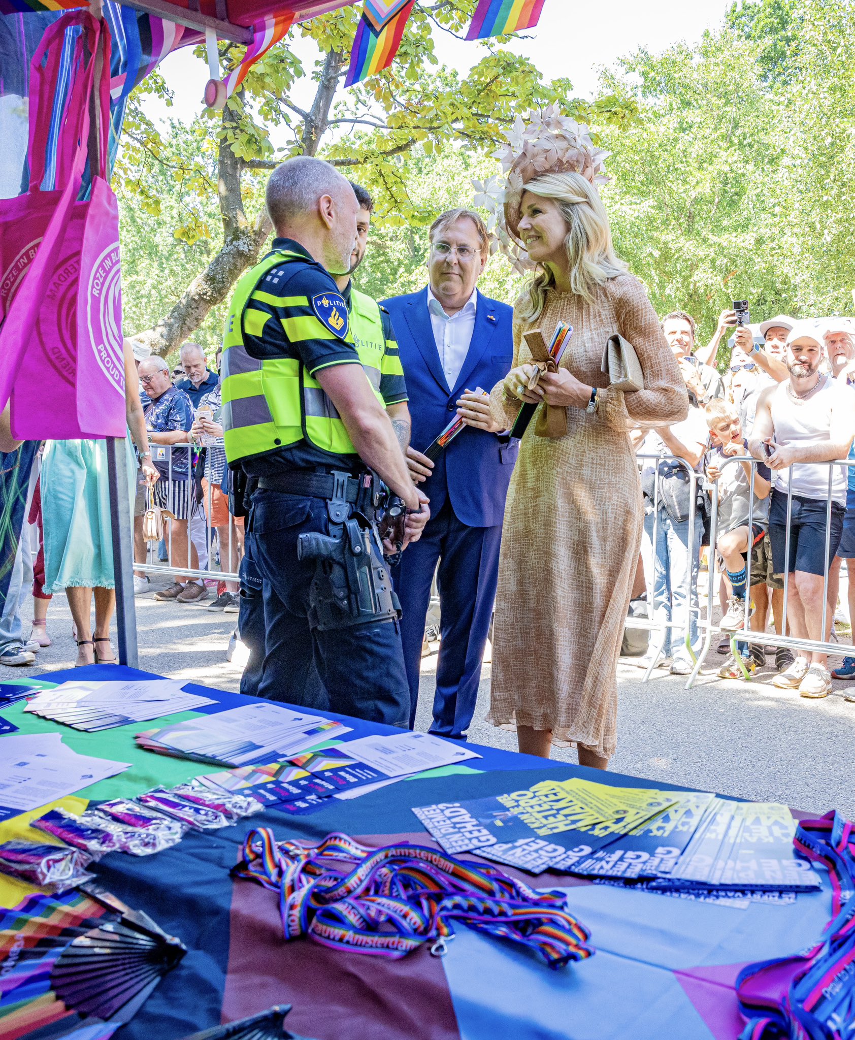 Máxima de los Países Bajos , en el WorldPride. Foto: Redes Sociales.