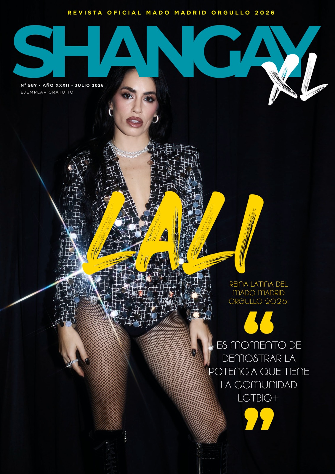 Portada de Shangay XL Julio Orgullo 2026