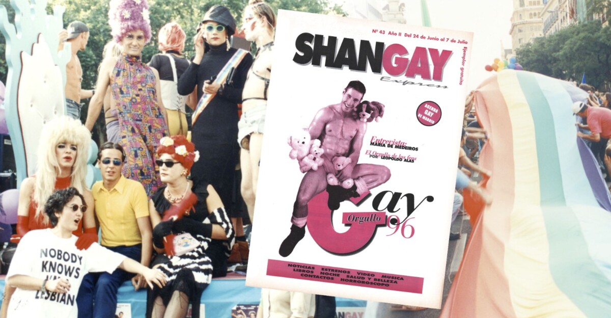 Portada de Shangay de junio de 1996 y una imagen de nuestra carroza.