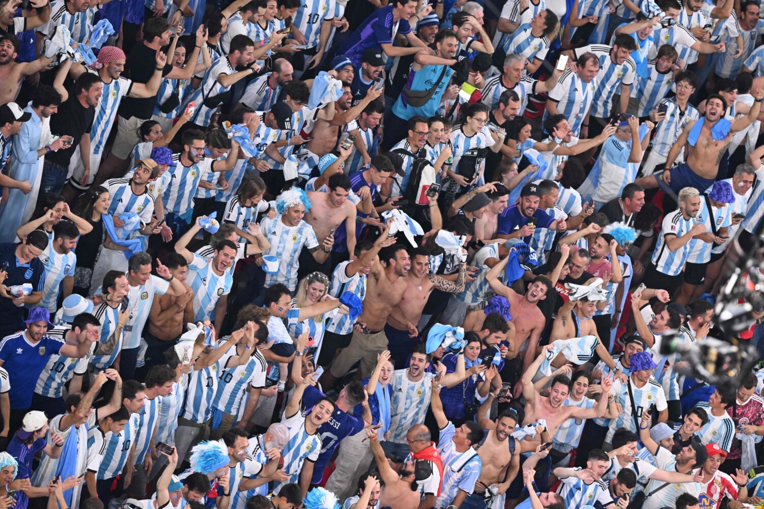 Hinchas argentinos Mundial