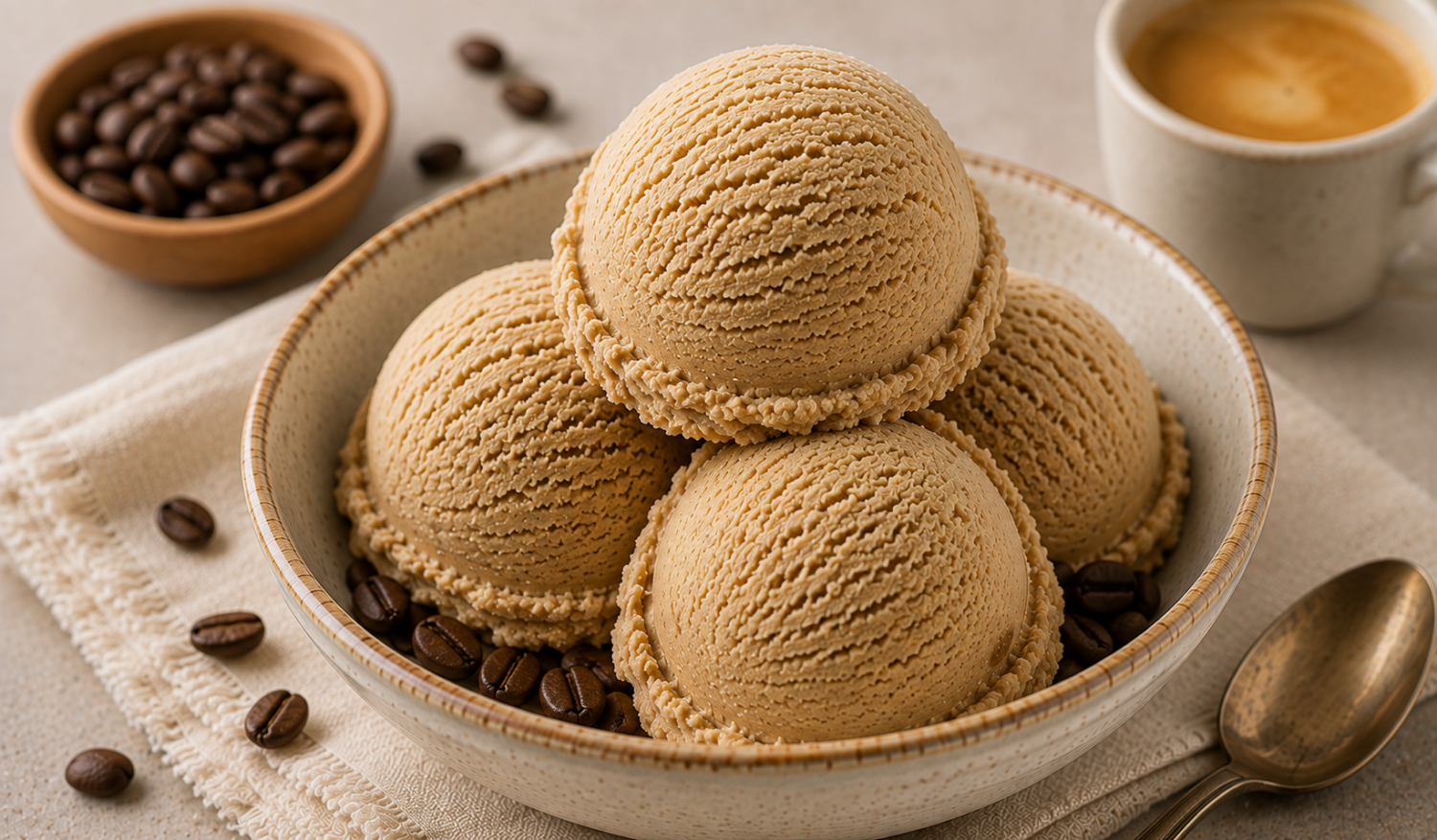 Helado de café. 