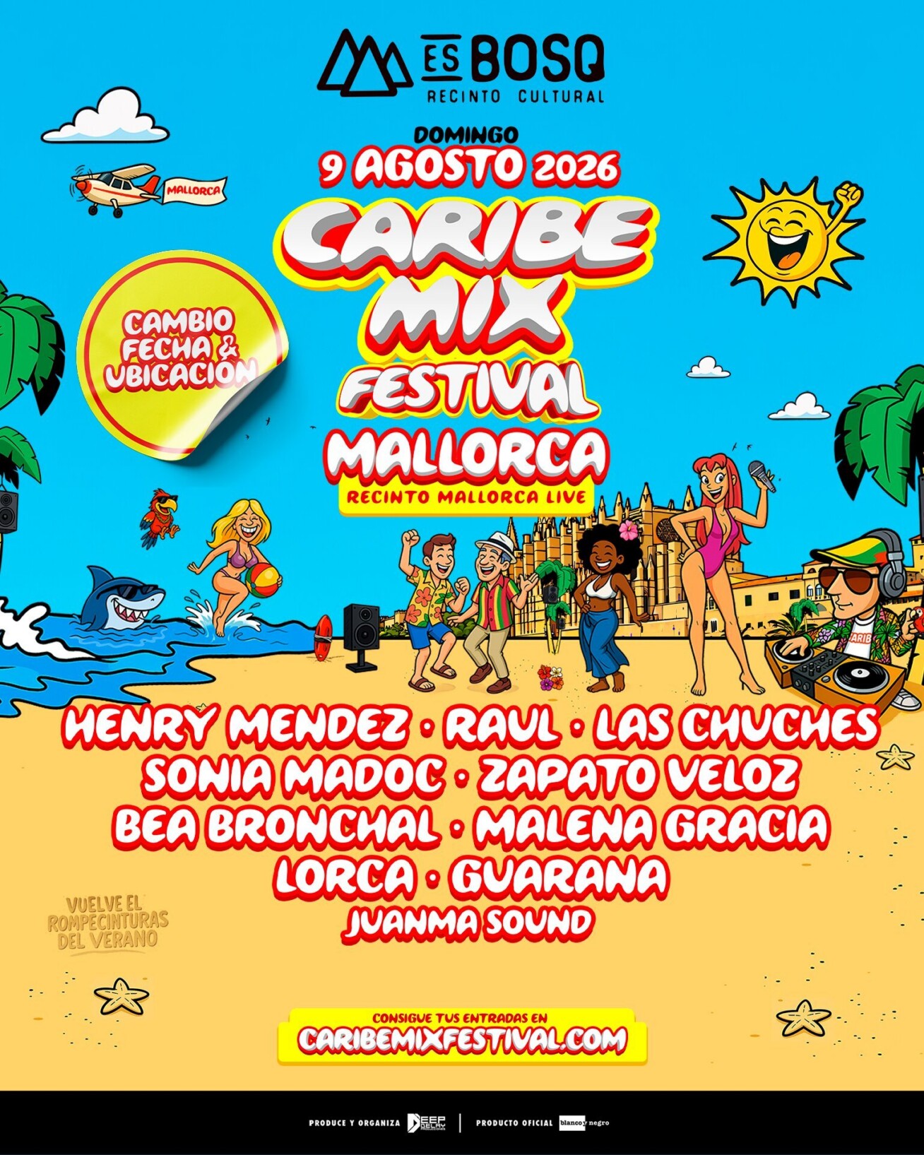 Cartel Caribe Mix Festival Mallorca.